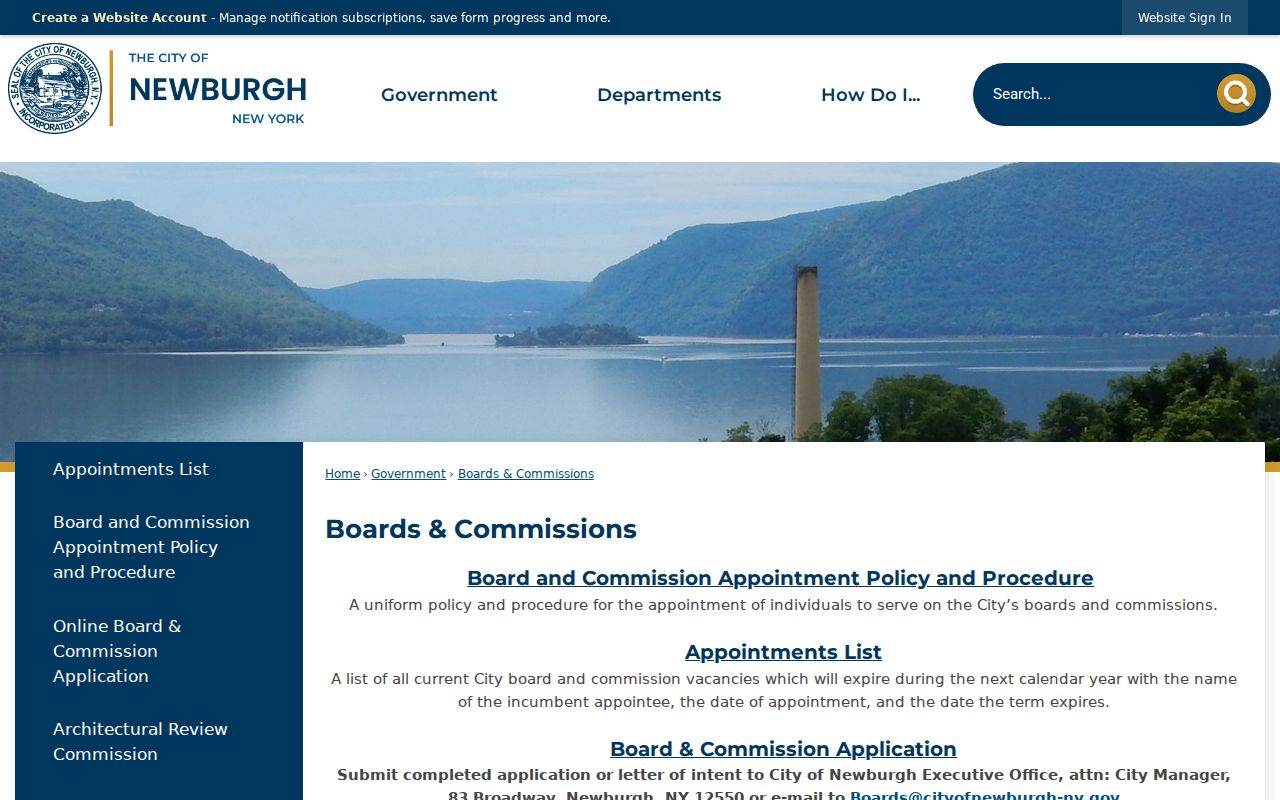 Newburgh neighbors civic associations and public board resources